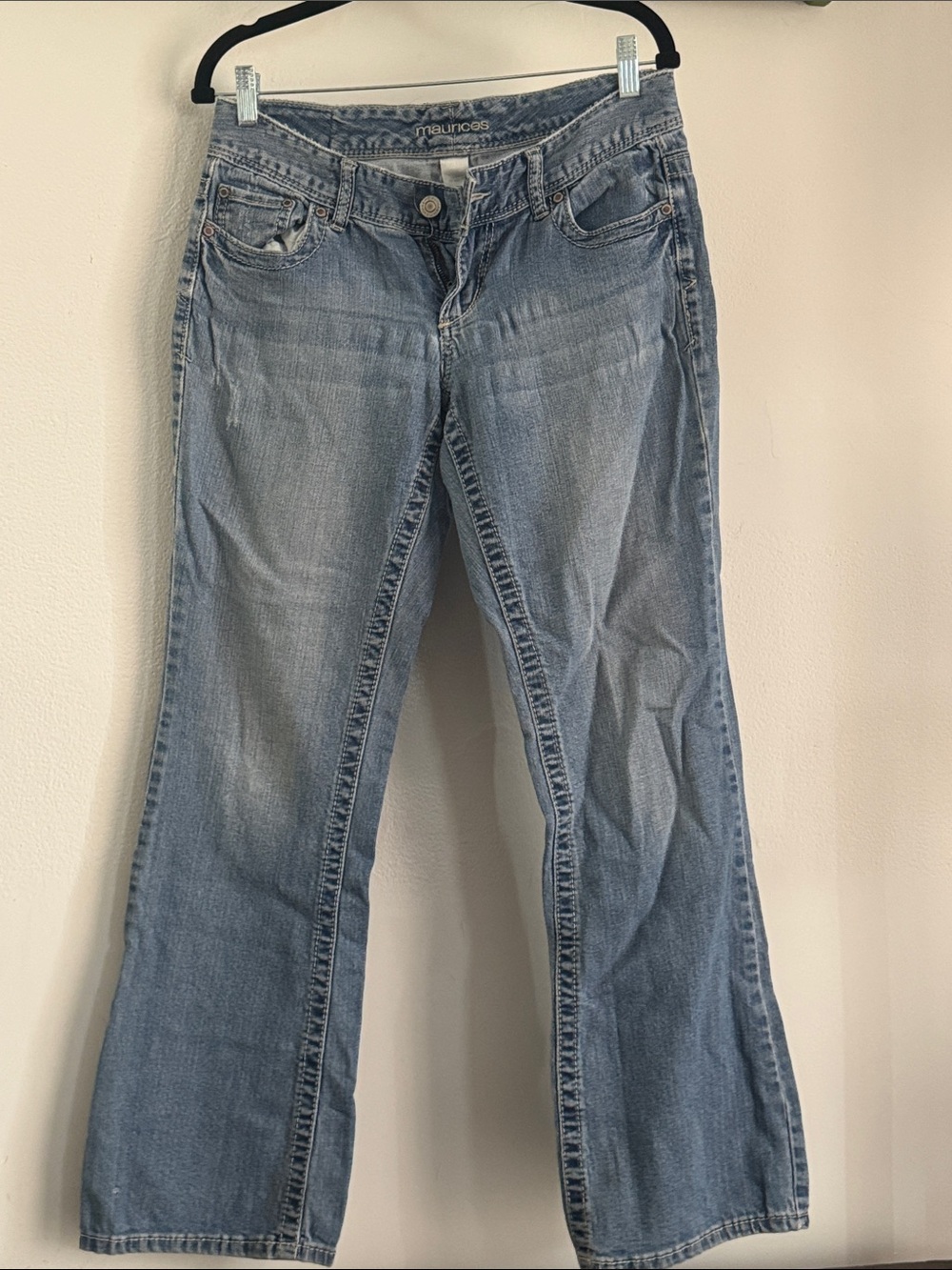 Maurice’s Low-Waisted Light Blue Flare Jeans